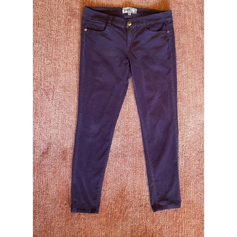 Jolt Purple Corduroy Skinny Pants Size 11 Cotton Stretch